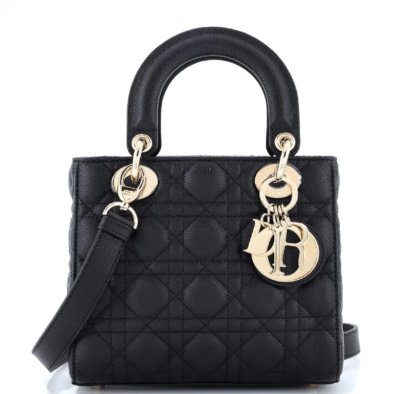 Lady Dior Bag Cannage Quilt Grained Calfskin Medium