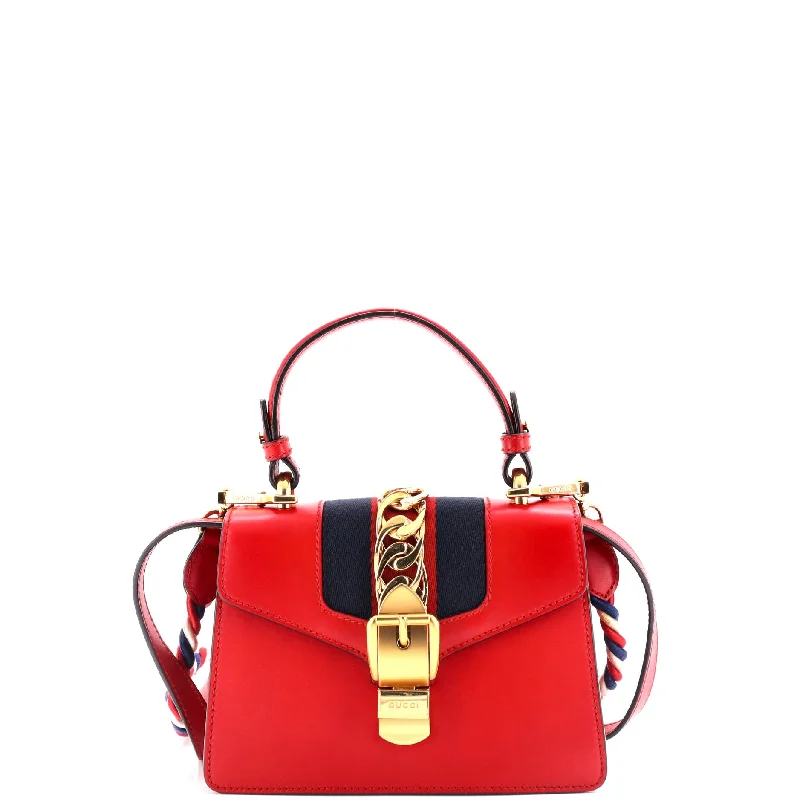 Sylvie Top Handle Bag Leather Mini