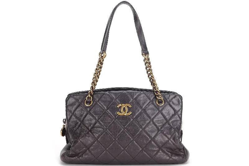 CHANEL QUILTED MATELASSE LAMBSKIN CC LOGO SHOULDER BAG (1739xxxx) GOLD HARDWARE, NO CARD & DUST COVER