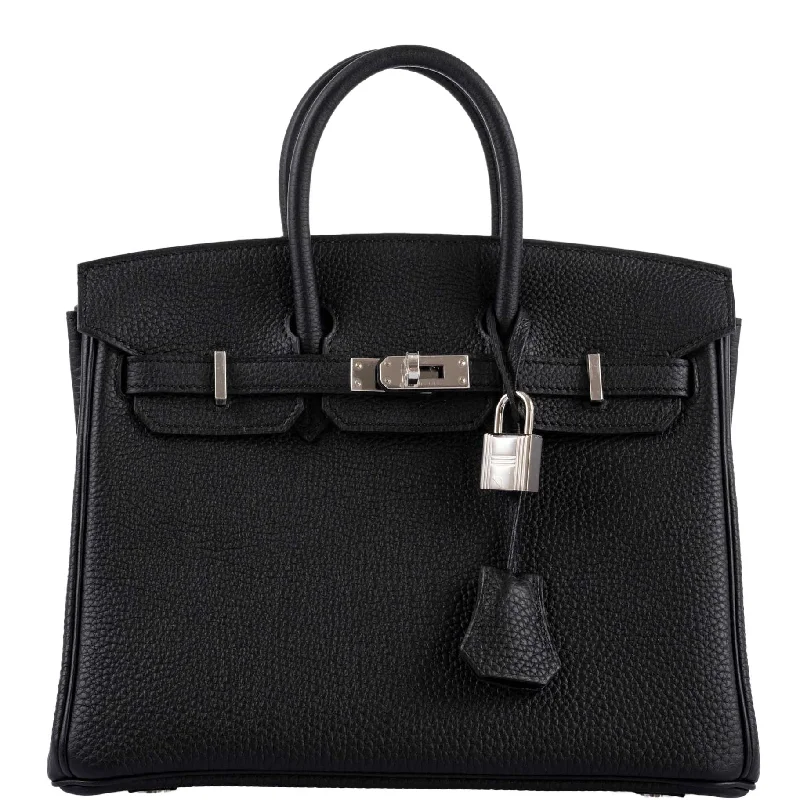 Hermès Birkin 25 Black Togo with Palladium Hardware - 2021, Z