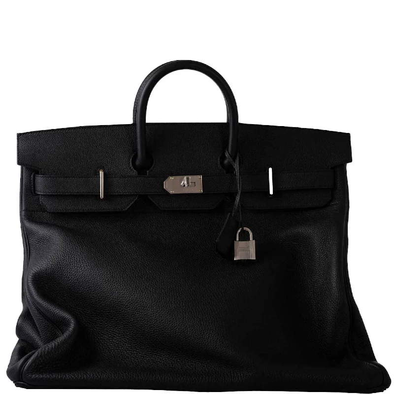 Hermès HAC Birkin 50 Voyager Black Togo leather Palladium Hardware